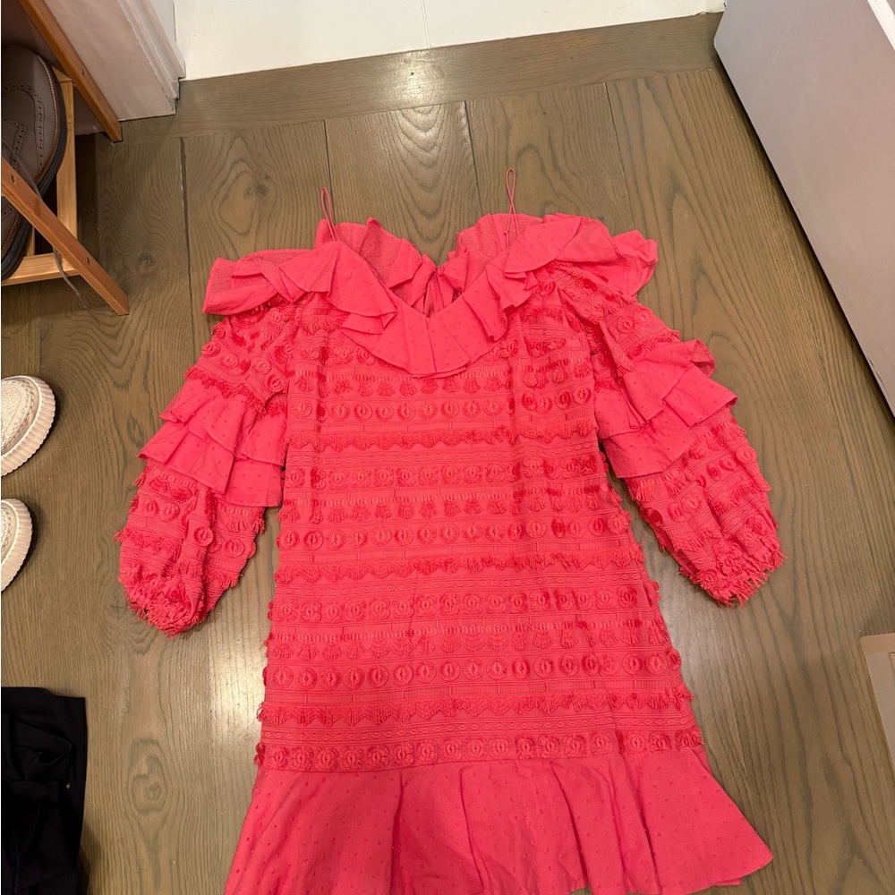 Alexis Pink Ruffled Blouse